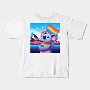 Gay Pride Koala Bear (Sydney, Australia) Kids T-Shirt